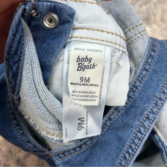 Baby B’gosh infant denim bib overalls 9 months - Picture 3 of 7